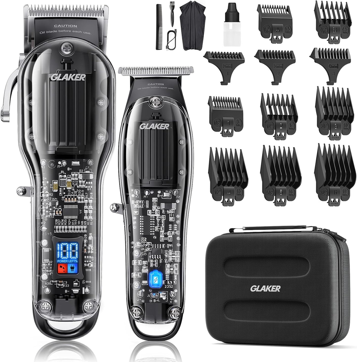 GLAKER Hair Clippers for Men - Cordless Hair Cutting Tool