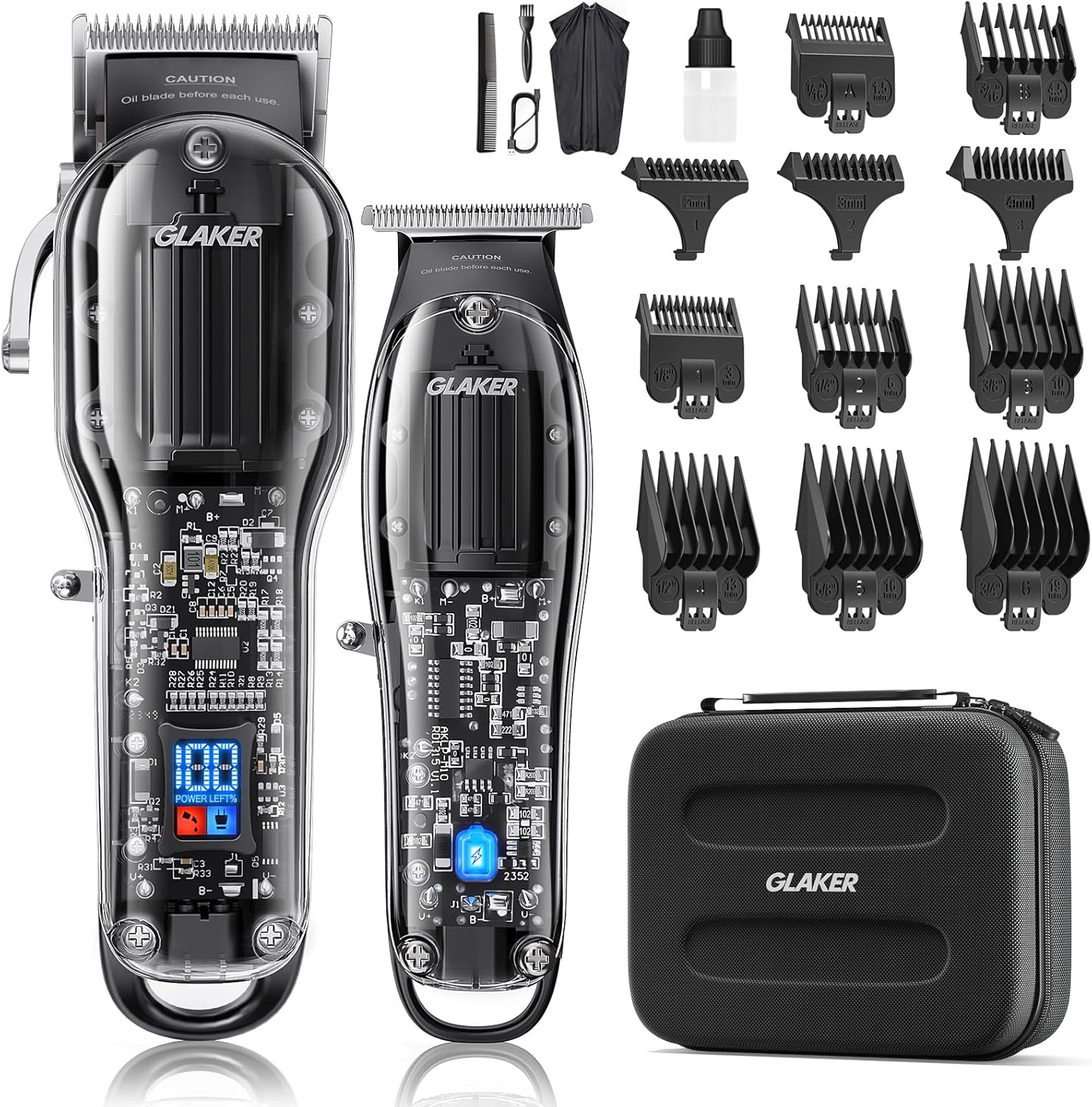 GLAKER Hair Clippers for Men - Cordless Hair Cutting Tool