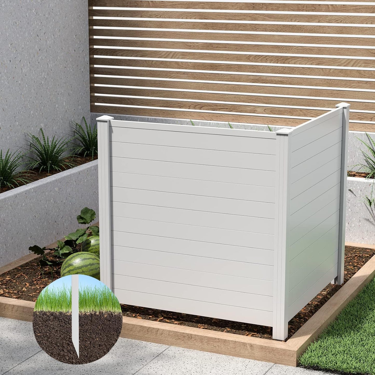 S AFSTAR Air Conditioner Fence - Stylish Outdoor Privacy Solution