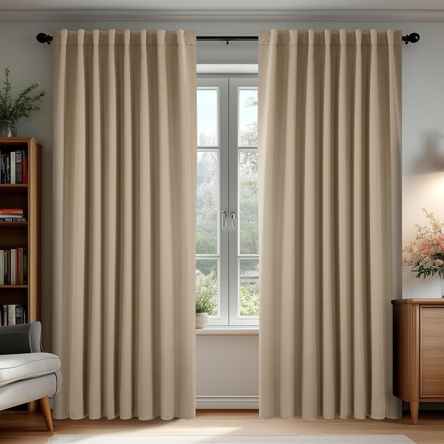 Deconovo Blackout Curtains for Bedroom and Living Room Use
