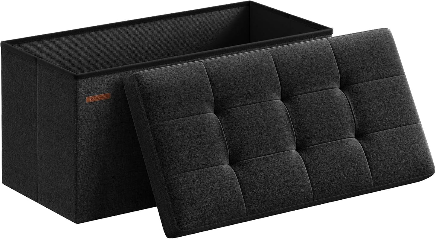 SONGMICS Mazie Collection 30in Folding Storage Ottoman