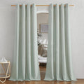 Linen Flax Semi Sheer Curtains 92in Length - Privacy with Light