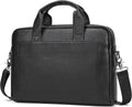 Genuine Leather Briefcase for Men 15.6 in Laptop Shoulder Bag
