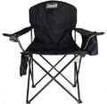 Portable Camping Chair with 4-Can Cooler - Cushioned Comfort