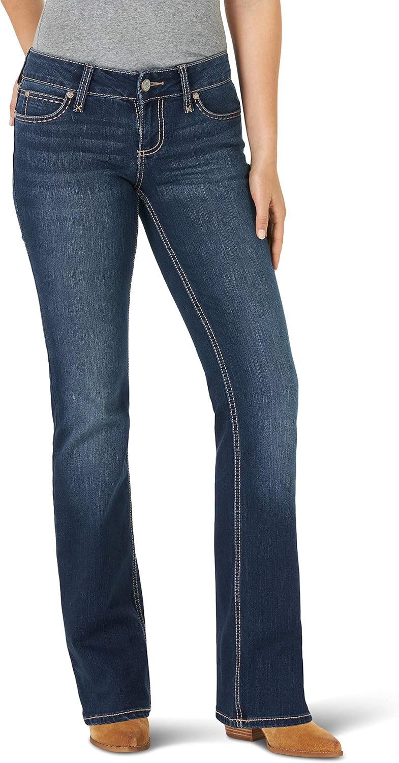 Wrangler Women's Retro Mae Mid Rise Stretch Boot Cut Jean Review