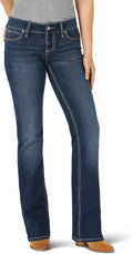 Wrangler Women's Mid Rise Vented Hem Riding Jean - Cash Retro