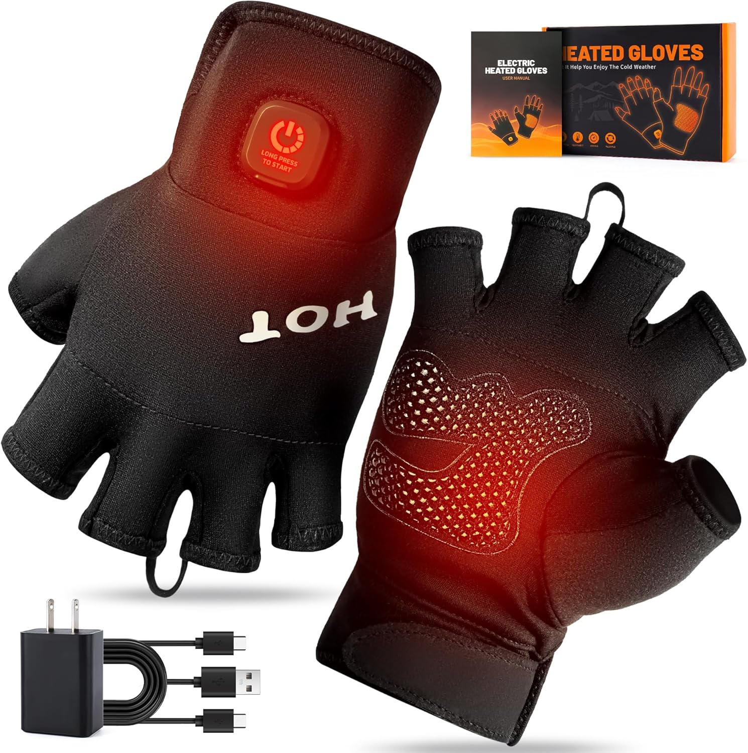 Hot Compress Heated Gloves - Relief for Arthritis & Cold Hands