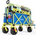 49ft L Extra Long Beach Wagon with Tailgate - Heavy Duty Sand Cart