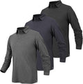 Long Sleeve Polo Shirts for Men - Moisture Wicking Golf Polo Clothing