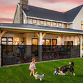 Retractable Baby Gates 42in Extra Tall, 200in Wide Retractable Gate