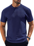 COOFANDY Men's Knit T-Shirt Crewneck Short Sleeve - Comfortable Shoes