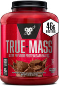 TRUE-MASS 5.82 lb Chocolate Milkshake Weight Gainer - High Calorie