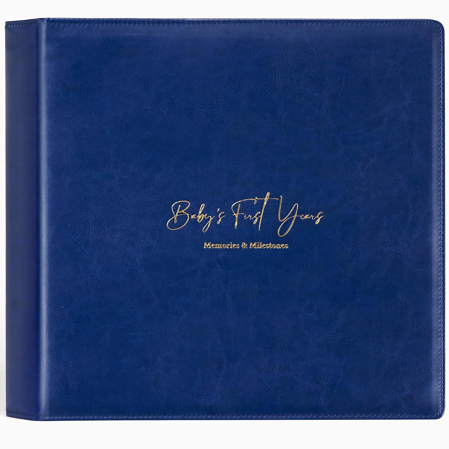Gender-Neutral Leather Baby Memory Book