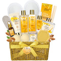 Bath & Body Gift Set Honey Almond Scented Spa Kit - Luxury Home Spa