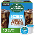Iced Vanilla Caramel K-Cup Pods - Smooth, Ice-Ready Iced Coffee