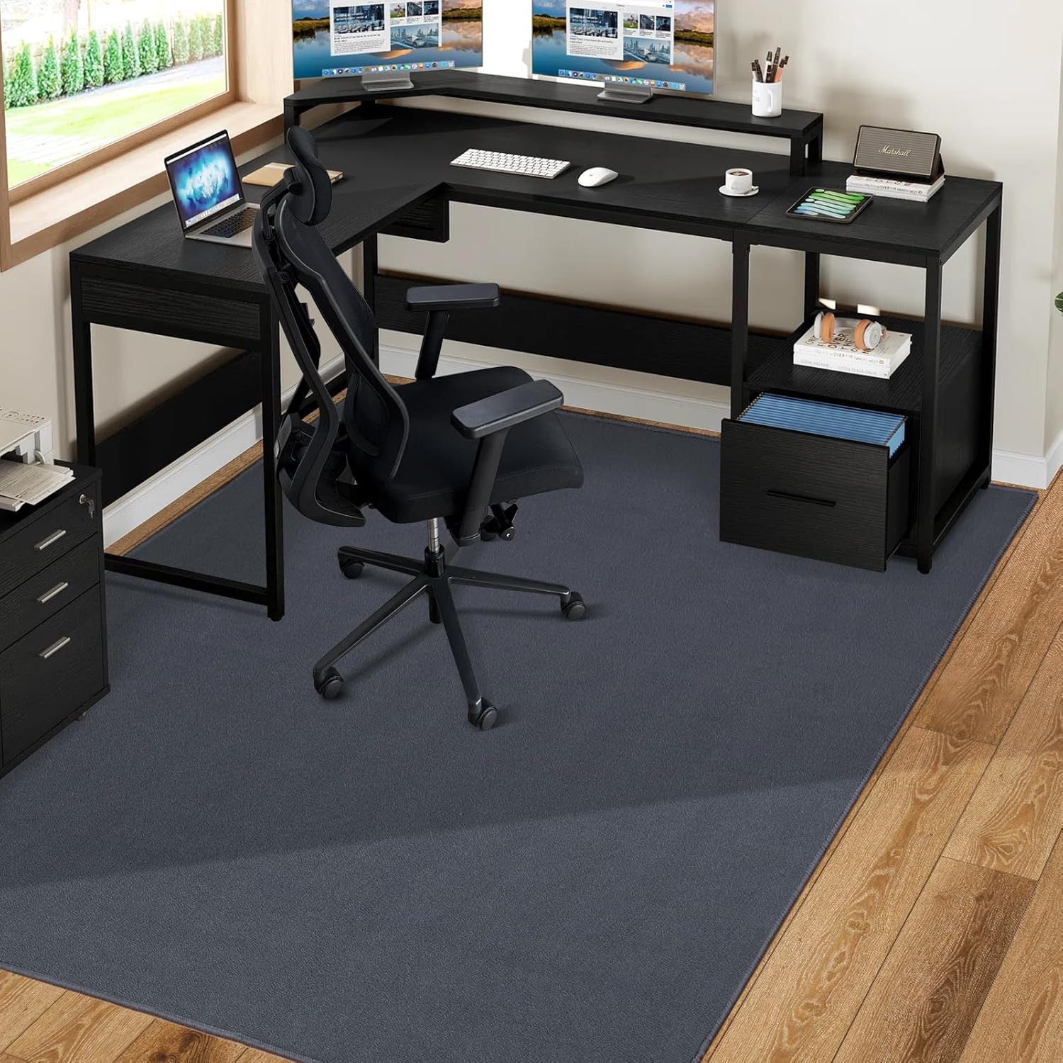Chair Mat for Hard Floors, Large 63x51 Non-Slip Protector