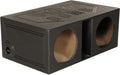 QPower 12 Inch Dual Vented Subwoofer Box - Compact Ported Bass