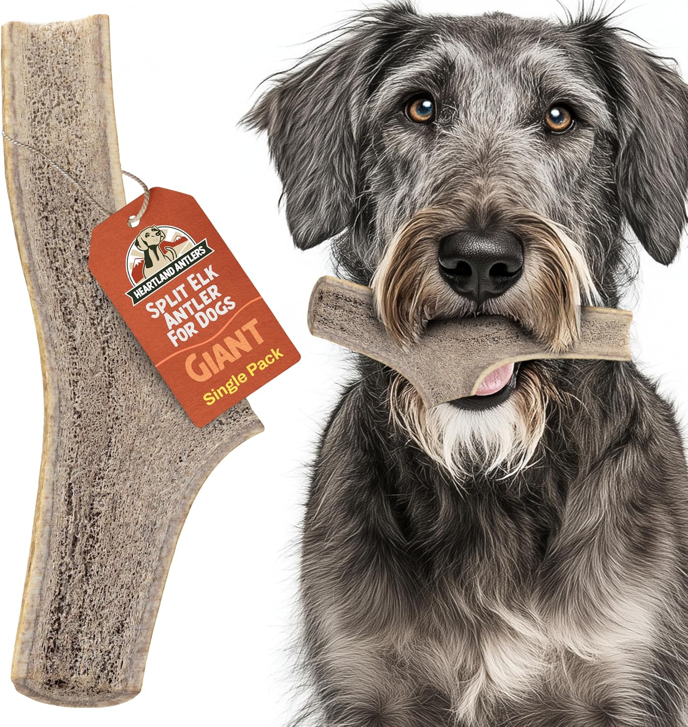 Heartland Elk Antlers for Dogs - Long-Lasting Dental Chews