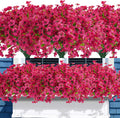 Uieke 72 Bundles Artificial Outdoor Flowers - UV Resistant No Fade