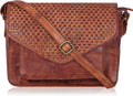 Genuine Leather Crossbody Handbag for Women - Compact & Chic