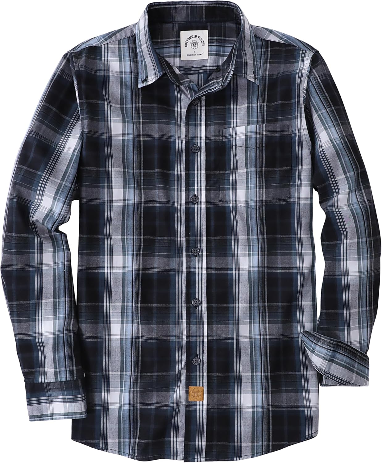 Dubinik Mens Long Sleeve Button Up Shirts for Casual Style