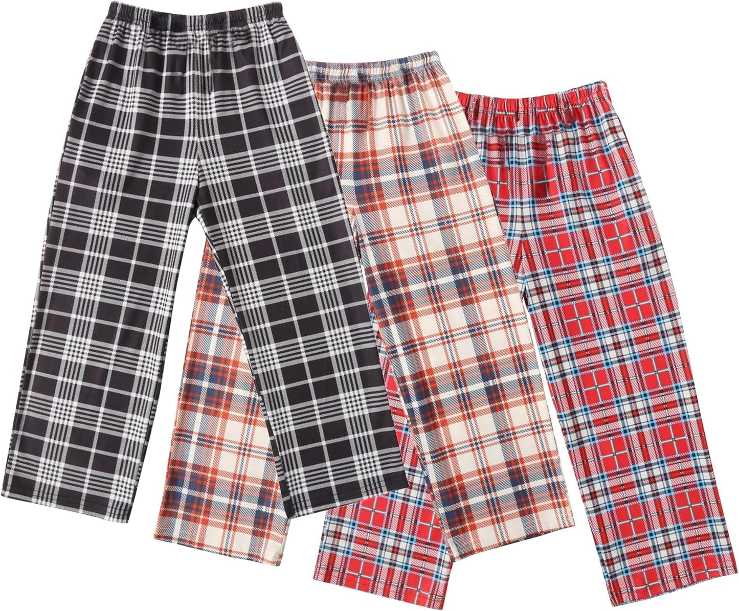 Ekouaer Boys 3 Pack Plaid Lounge Pants with 2 Pockets Review