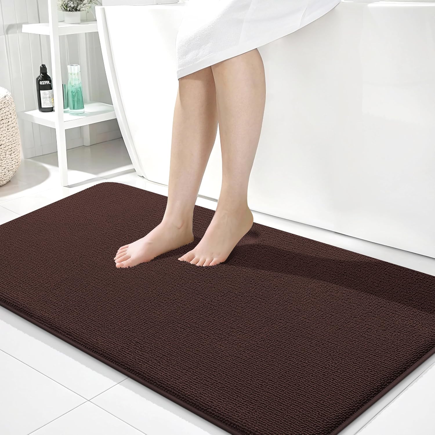 OLANLY Thick Memory Foam Bath Mat Rug for Luxurious Comfort