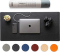 Premium Leather Desk Mat with Cable Organizer - Nordik By Design