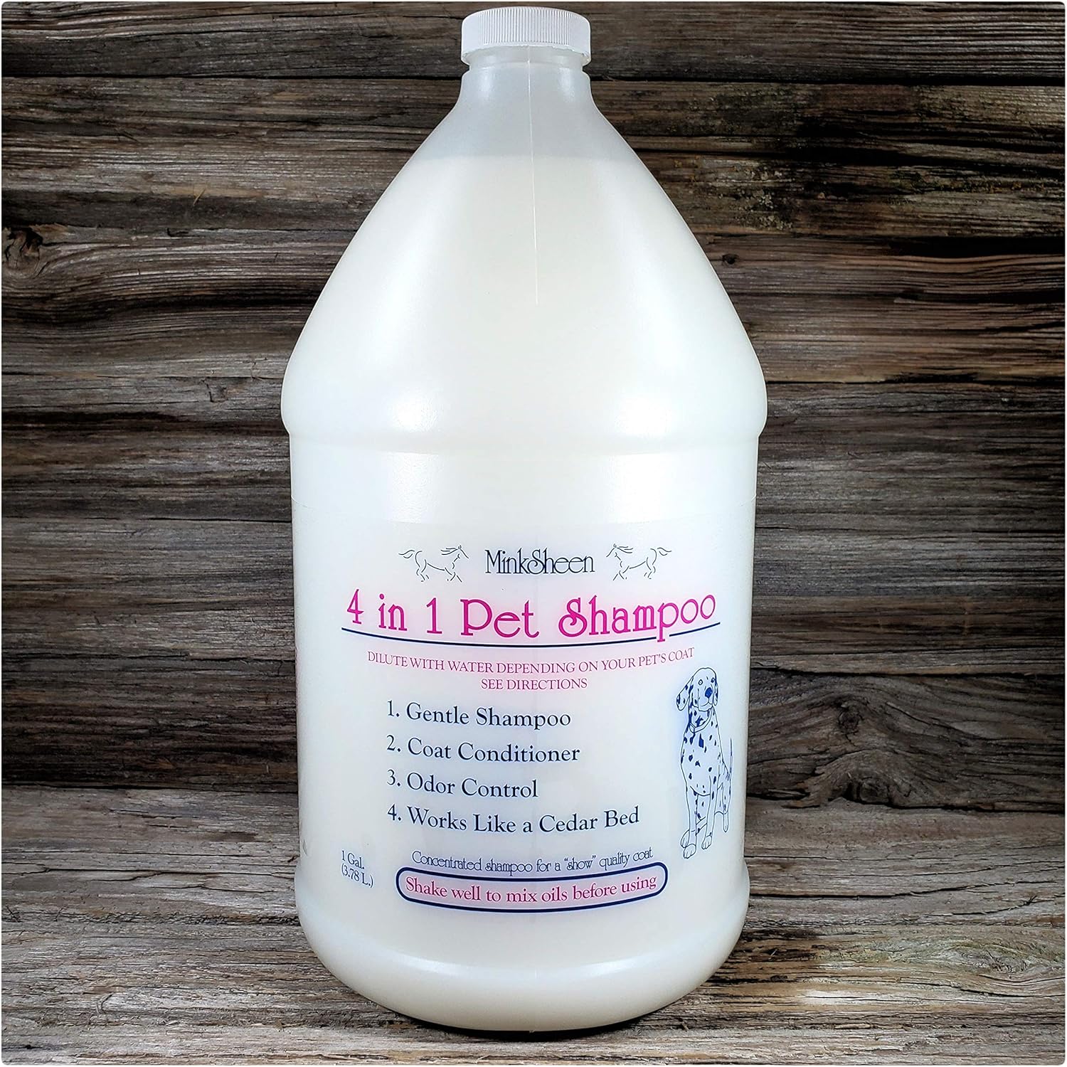 MinkSheen Pet Shampoo - 4 in 1 Concentrate for Dogs