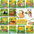 Zoo Animals Coloring Book with Crayons Set - Party Favor Pack
