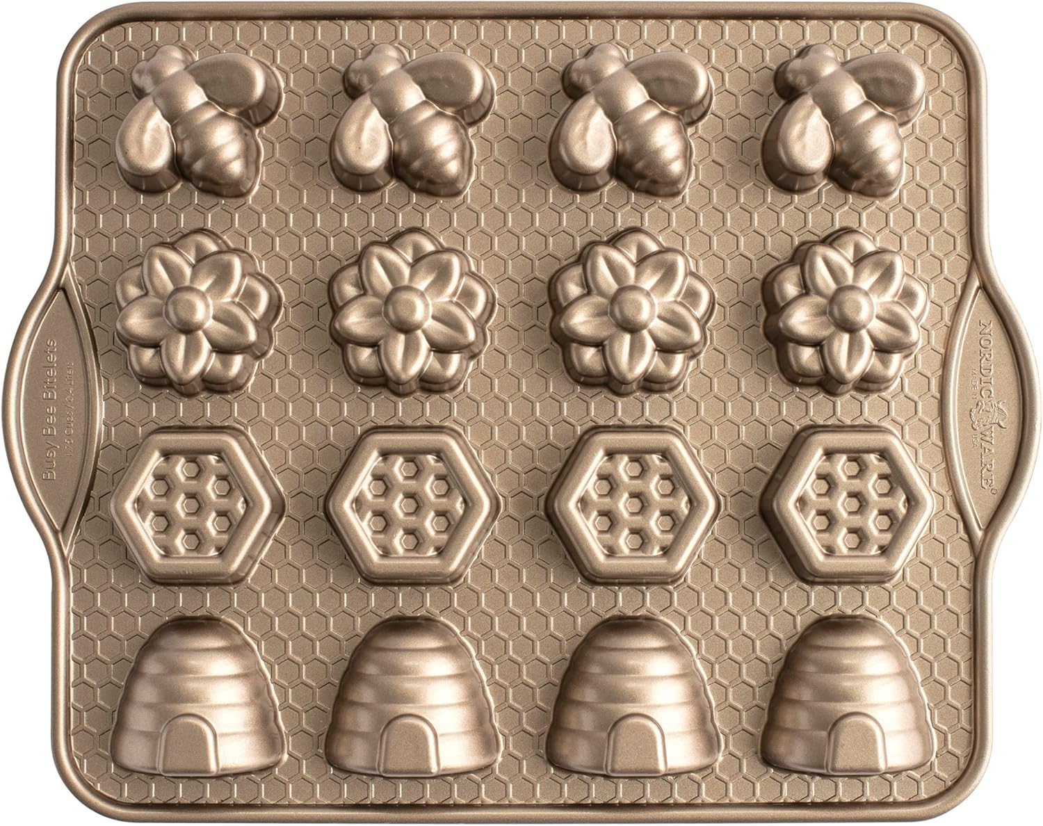 Nordic Ware Busy Bee Bitelet Pan for Perfect Mini Cakes
