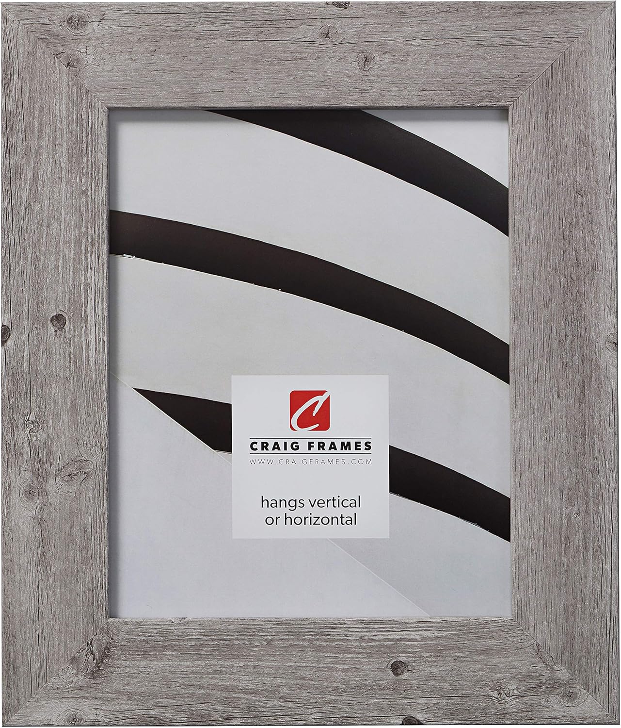 Craig Frames Faux Barnwood Picture Frame for Rustic Decor