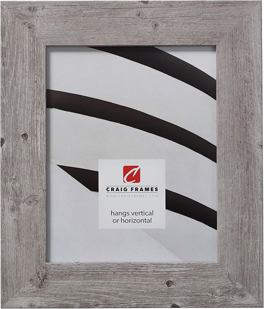 Craig Frames Faux Barnwood Picture Frame for Rustic Decor