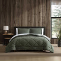 Twin Comforter Set Microsuede with Faux Shearling Reverse - Cozy