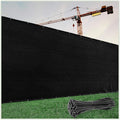 4ft x 172ft Privacy Fence Screen Black - 170 GSM Heavy Duty