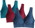 Pull On Seamless Wire-Free Yoga Bra - Medium Support Comfort