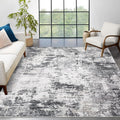8x10 Modern Abstract Rug Faux Wool Ultra Soft Accent Rug - Washable