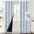 H.VERSAILTEX 100% Blackout Camellia Curtains 84in - Darkening