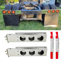 Stainless Steel Straight Spring Loaded Mud Flap Hanger Bracket 30in