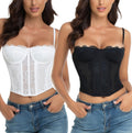 Lace Bustier Corset Top for Women - Buckle Shaping Clubwear