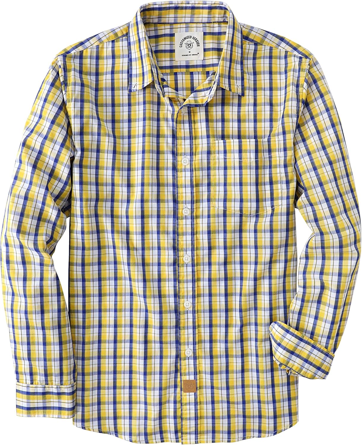Dubinik Mens Long Sleeve Button Up Shirts for Casual Wear