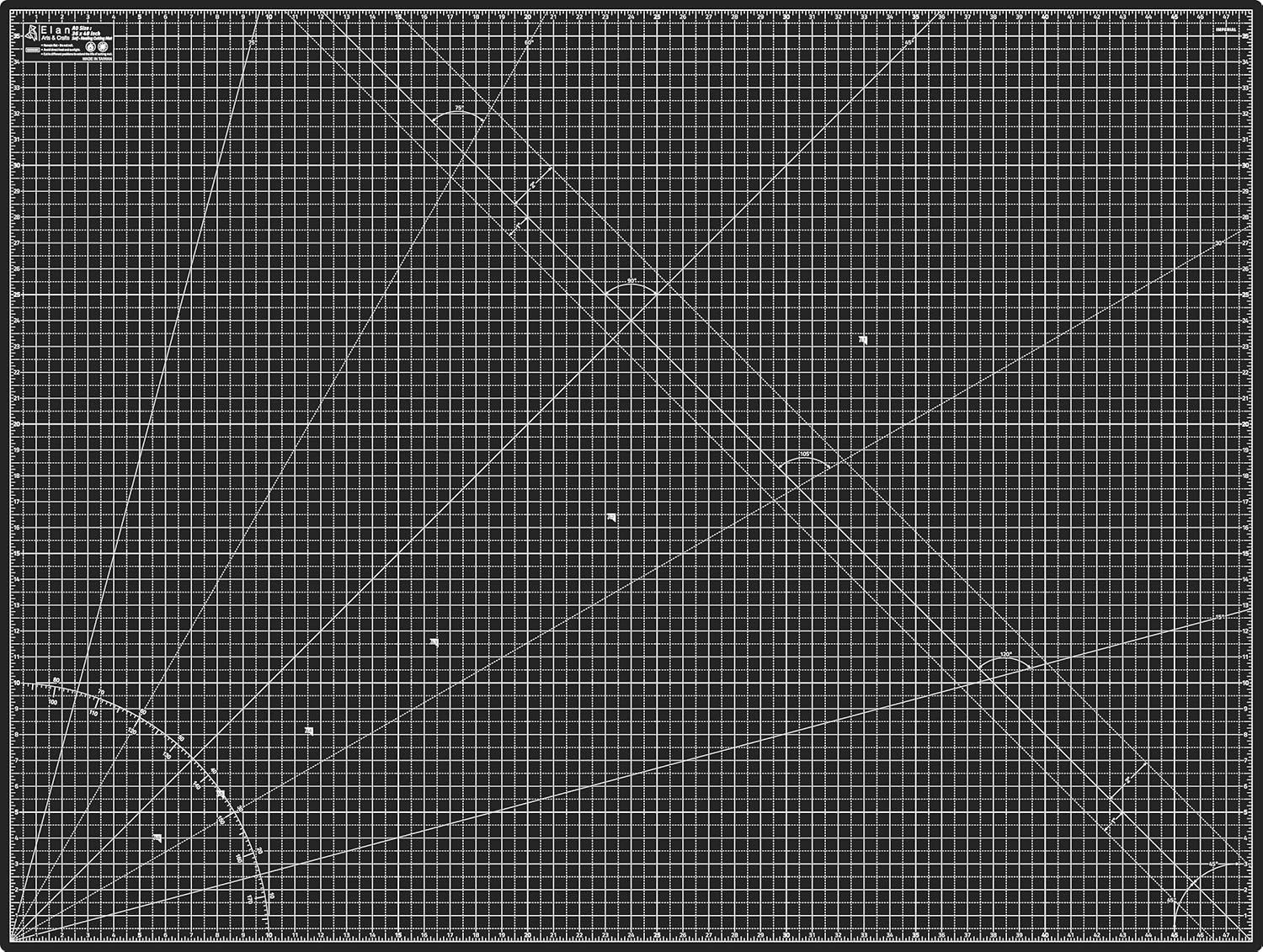 Elan A0 Cutting Mat 36x48 Inch - Extra Large Self Healing