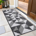 OLANLY Indoor Door Mat 47x20, Chic Geometric Design for Home
