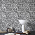 Leopard Print Peel and Stick Wallpaper 57.6 sq ft - Black & White