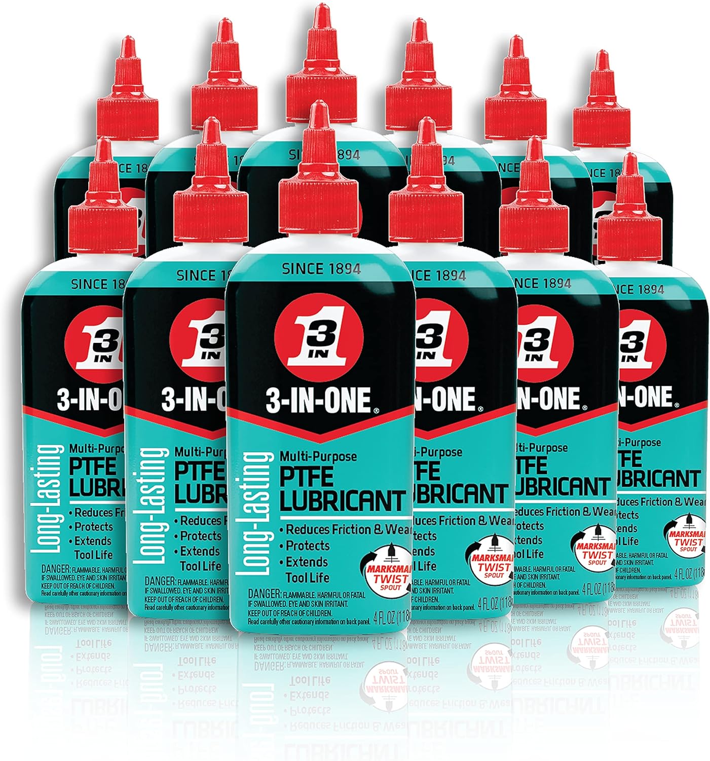 3-IN-ONE Multi-Purpose PTFE Lubricant for Tools and Equipment