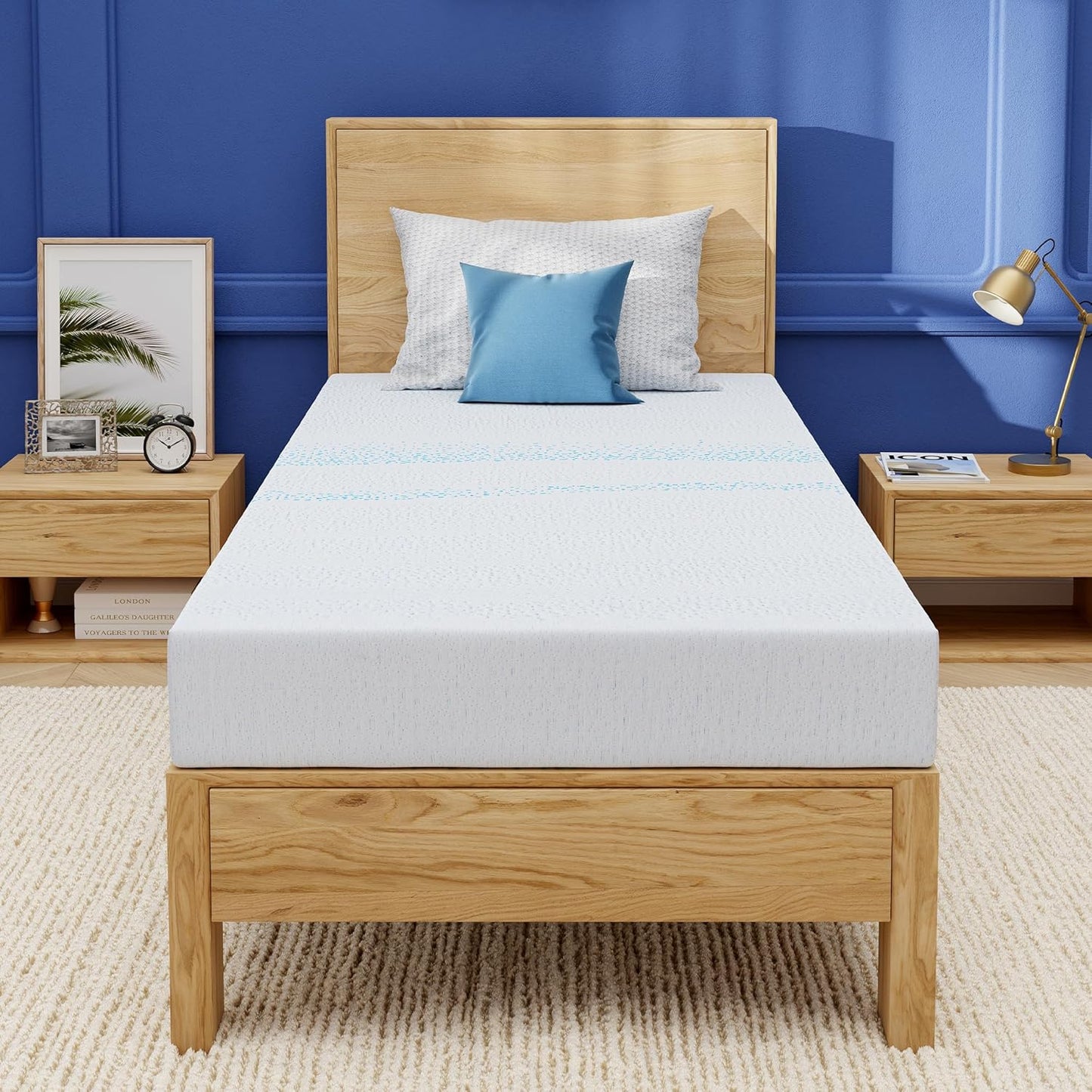 EGOHOME 6 Inch Twin Mattress for Kids with Gel Memory Foam