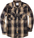 Dubinik Pearl Snap Shirts for Men - Classic Western Plaid Fit