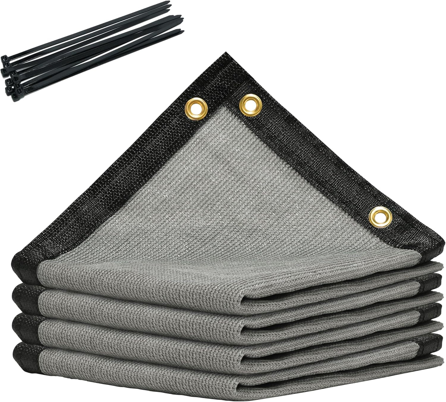 8ft x 21ft Grey Custom Shade Cloth for Dog Kennels and More