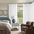Extra Wide 102 in Long Curtains 70 in Width Pinch Pleat Linen Panel