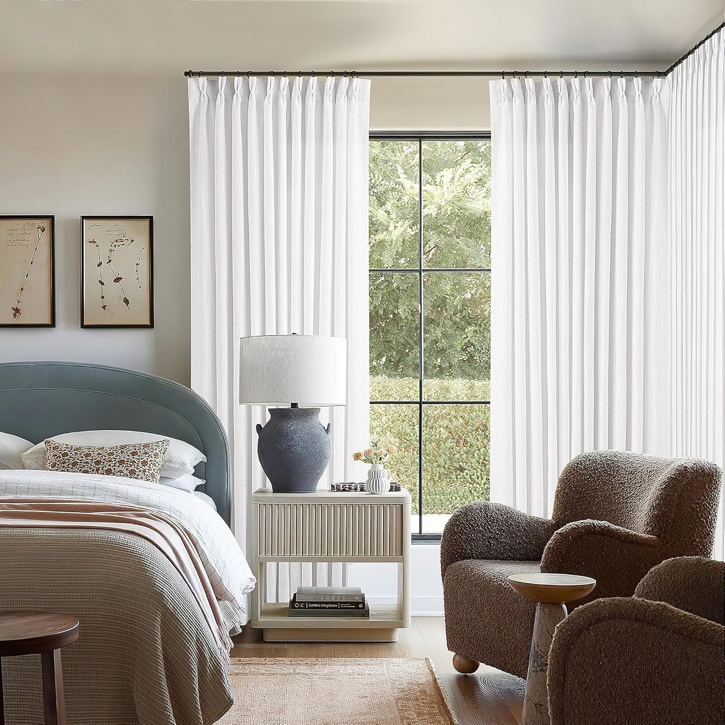 Extra Wide 102 Inch Long Curtains for Living Room and Bedroom